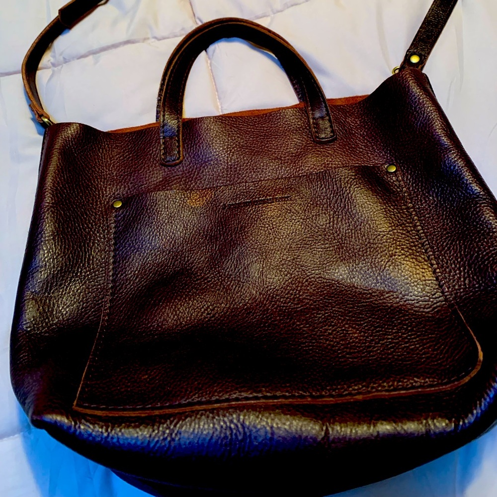 Portland Leather Brown Tote